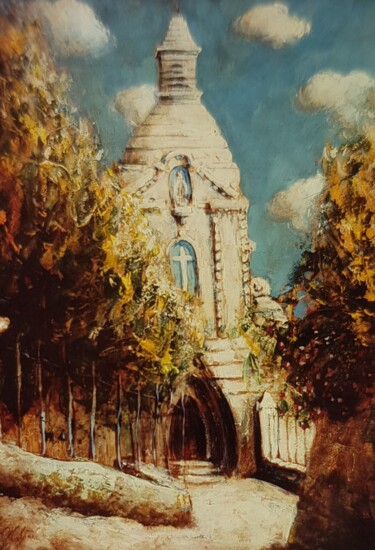 제목이 "Eglise de la Loubiè…"인 미술작품 Patrick Lalande로, 원작, 기름