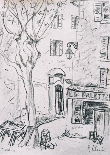 Drawing titled "galerie la palette,…" by Patrick Lalande, Original Artwork, Other