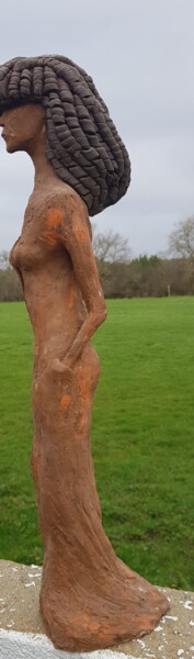 Sculpture titled "Nefer" by Patrick Lameynardie, Original Artwork, Clay