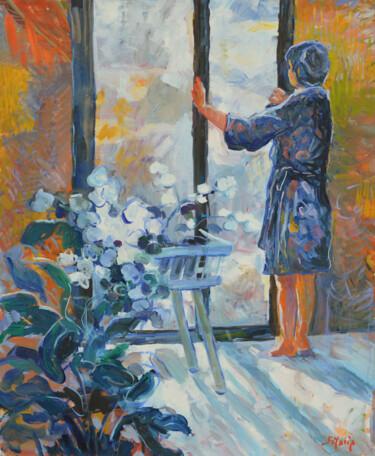 Картина под названием "Les orchidées" - Patrick Marie, Подлинное произведение искусства, Масло Установлен на Деревянная рама…