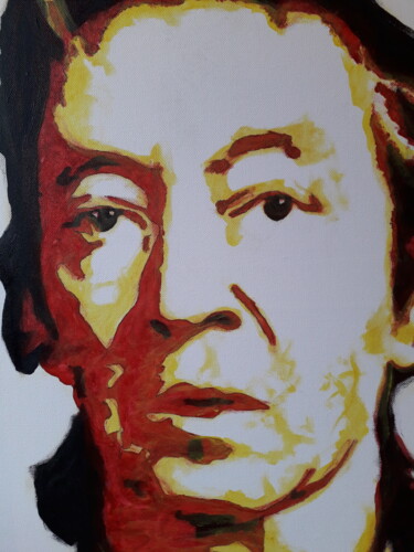 Pittura intitolato "Serge Gainsbourg" da Patrick Mauxion (MAUX), Opera d'arte originale, Acrilico Montato su Telaio per bare…