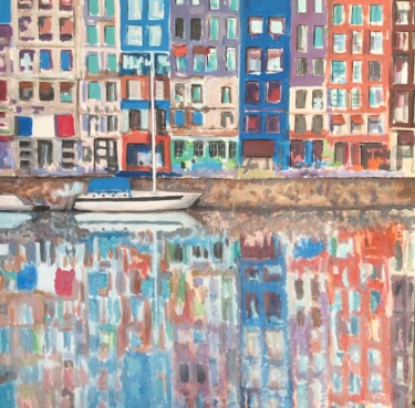 Peinture intitulée "Honfleur" par Patrick Noly, Œuvre d'art originale, Acrylique