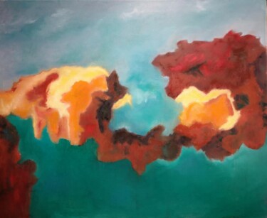 Peinture intitulée "Entre deux mers" par Patrick Couvreur, Œuvre d'art originale, Huile