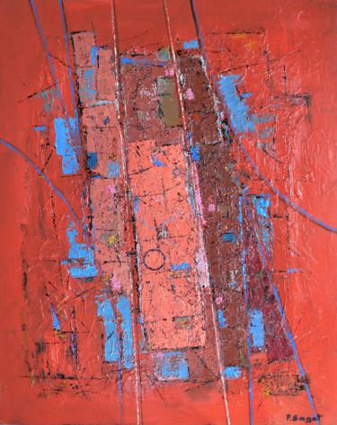 Peinture intitulée "rythmes-en-corail.j…" par Patrick Sagot, Œuvre d'art originale, Huile
