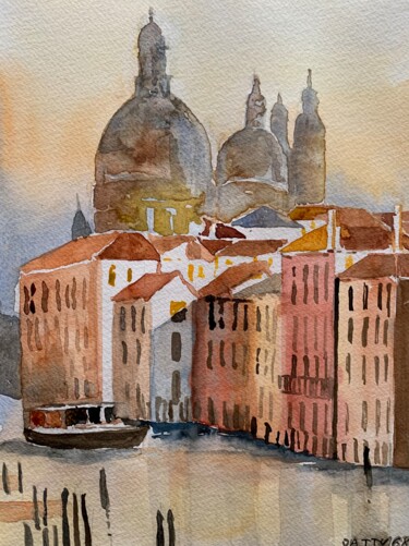 제목이 "Venezia"인 미술작품 Patrizia Salcini로, 원작, 수채화