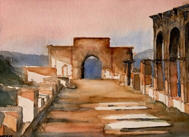 "Ostia Antica, Roma" başlıklı Tablo Patrizia Salcini tarafından, Orijinal sanat, Suluboya