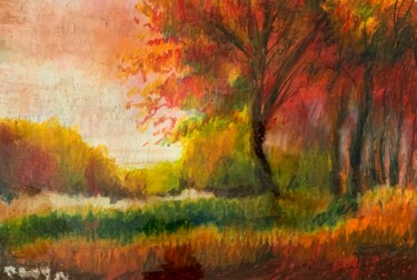 "Sogno in rosso" başlıklı Tablo Patrizia Salcini tarafından, Orijinal sanat, Pastel