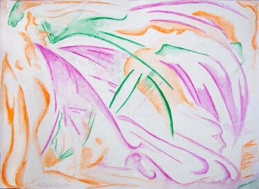 Dessin intitulée "After the Horse" par Patrizia Salles, Œuvre d'art originale, Crayon