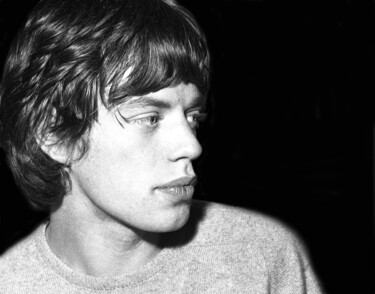 「Mick Jagger 1964」というタイトルの写真撮影 Paul Berriffによって, オリジナルのアートワーク, アナログ写真