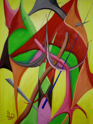 Картина под названием "Sedere di ragazza n…" - Paul Bonnie Kent, Подлинное произведение искусства, Масло