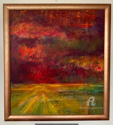 绘画 标题为“Burning sky” 由Paul Dirkse, 原创艺术品, 丙烯