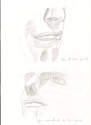 Dessin intitulée "Anatomie 15" par Paul-Éric Langevin, Œuvre d'art originale, Crayon