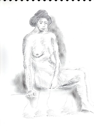 Drawing titled "Erotiques et divers…" by Paul-Éric Langevin, Original Artwork, Pencil