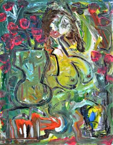 Pintura titulada "Domingo fácil por l…" por Paul Hartel, Obra de arte original, Acrílico Montado en Bastidor de camilla de m…
