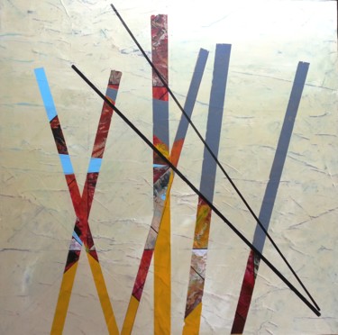 Peinture intitulée "Mikado 4" par Paul Maz, Œuvre d'art originale, Acrylique