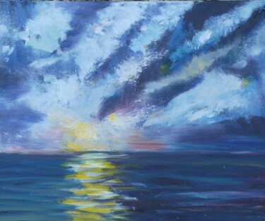 Painting titled "Baltic Skies 1" by Paul Mckee, Original Artwork, Oil