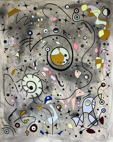 Картина под названием "Nuit calme" - Paul Rodenbourg, Подлинное произведение искусства, Акрил