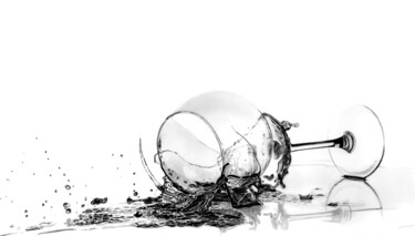 Dessin intitulée "Drink Crash" par Paul Stowe, Œuvre d'art originale, Graphite