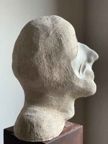 Sculpture titled "Mister Nobody" by Paul Yves Poumay, Original Artwork, Terra cotta