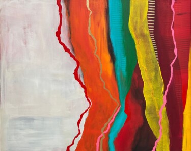 Painting titled "Vibrate" by Paula Callejas, Original Artwork, Acrylic