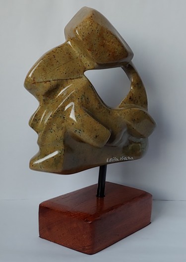 Sculptuur getiteld "Abstrata 10" door Leila Viana, Origineel Kunstwerk, Steen