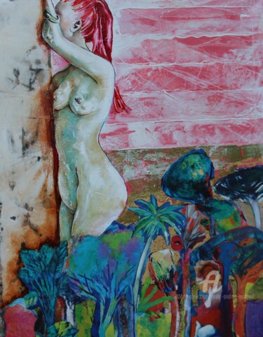 Peinture intitulée "SPLEEN" par Paule-Andree Maraval, Œuvre d'art originale, Huile