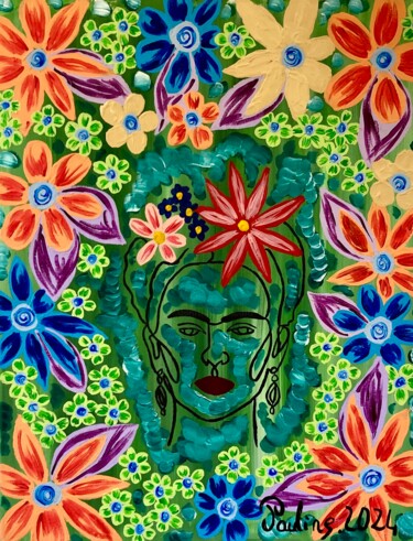 Pintura titulada "Frida" por Pauline Chevallot, Obra de arte original, Acrílico