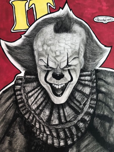 Dibujo titulada "IT (ÇA)" por Pauline Sarrazin (Bloodysea_), Obra de arte original, Lápiz