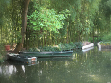 Photographie intitulée "Deux barques" par Paulous, Œuvre d'art originale, Photographie numérique Monté sur Autre panneau rig…