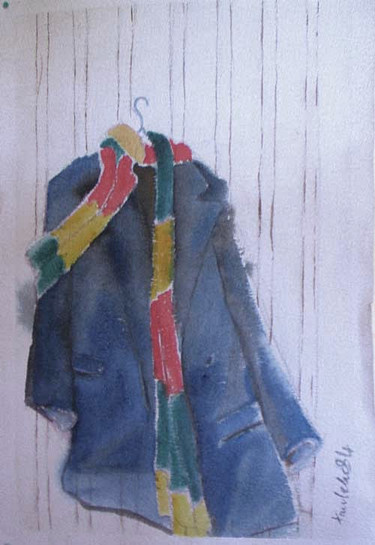 Pittura intitolato "mon-manteau 1984" da Paulyvalent (Paul Elie), Opera d'arte originale