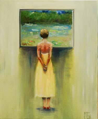 Painting titled "Claude Monet - Wate…" by Pavel Filin, Original Artwork, Oil