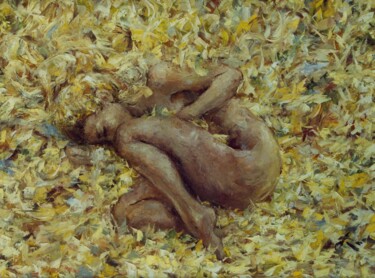 Картина под названием "«Листопад»" - Pavel Korchagin, Подлинное произведение искусства, Масло