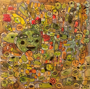 Painting titled "Side effects 10" by Pavel Kuragin, Original Artwork, Acrylic