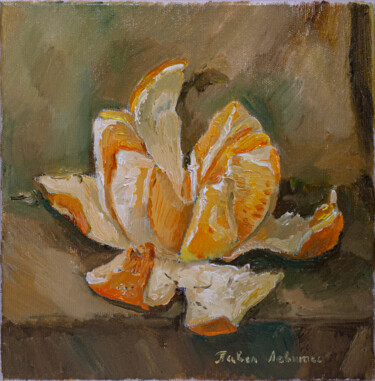 Картина под названием "Очищенный Апельсин" - Pavel Levites, Подлинное произведение искусства, Масло