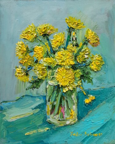 Картина под названием "dandelions are a sy…" - Pavel Levites, Подлинное произведение искусства, Масло