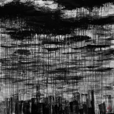 Картина под названием "Endless endless rain" - Павел Ляхов, Подлинное произведение искусства, Акрил