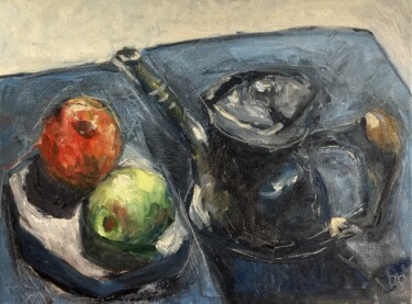 Картина под названием "A simple still life…" - Павло По, Подлинное произведение искусства, Масло