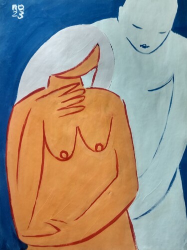 Painting titled "A support" by Pavlo Ponomarenko, Original Artwork, Acrylic