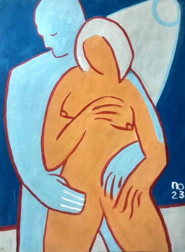 Peinture intitulée "Darling, how do you…" par Pavlo Ponomarenko, Œuvre d'art originale, Acrylique