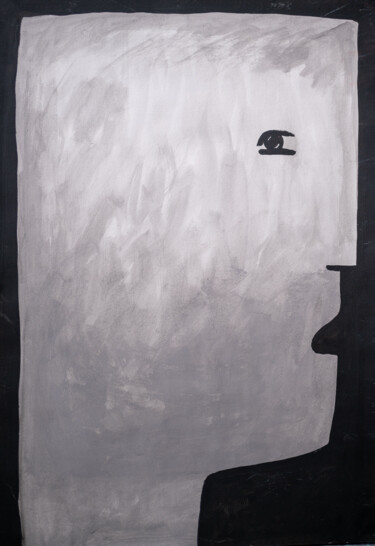 Painting titled "Head #6" by Pavlo Ponomarenko, Original Artwork, Acrylic