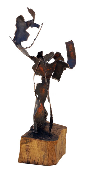 Scultura intitolato "L'albero" da Pavlovskydesign Metal And Painting, Opera d'arte originale, Metalli