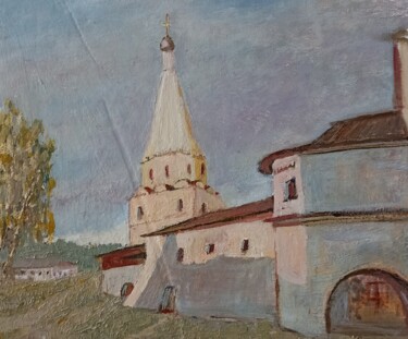 Painting titled "Храм" by Nikolay Pavlenko, Original Artwork, Oil