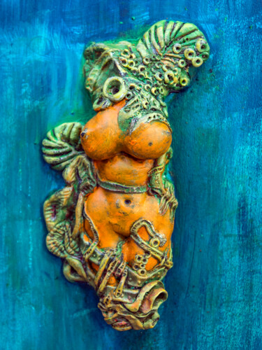 雕塑 标题为“"NIMFA"” 由Paweł Jagła, 原创艺术品, 粘土 安装在其他刚性面板上
