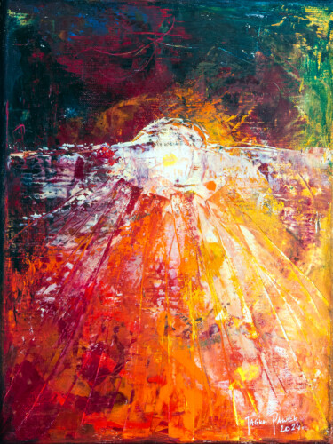Malarstwo zatytułowany „Sunset” autorstwa Paweł Jagła, Oryginalna praca, Olej