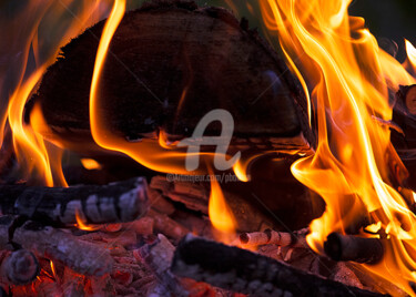 Photographie intitulée "Feu 19" par Pierre Boillon, Œuvre d'art originale, Photographie numérique