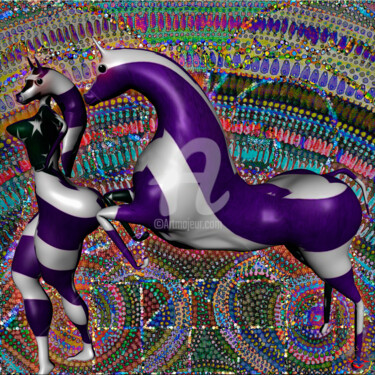 Digitale Kunst getiteld "" EVENING DRESS "" door Casas  D`Liz, Origineel Kunstwerk, Digitaal Schilderwerk