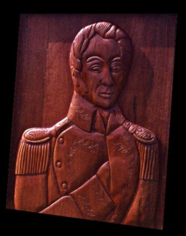 Sculpture titled "BOLÍVAR" by Pedro Alberto Galindo Chagín, Original Artwork