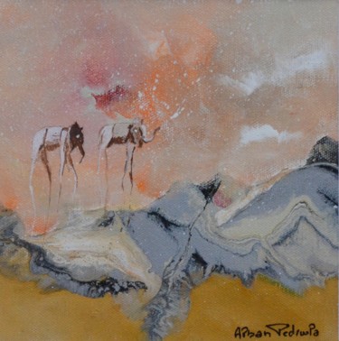 Pittura intitolato "Dalí Réinventé: Ter…" da Pedrola Alban, Opera d'arte originale, Acrilico Montato su Cartone