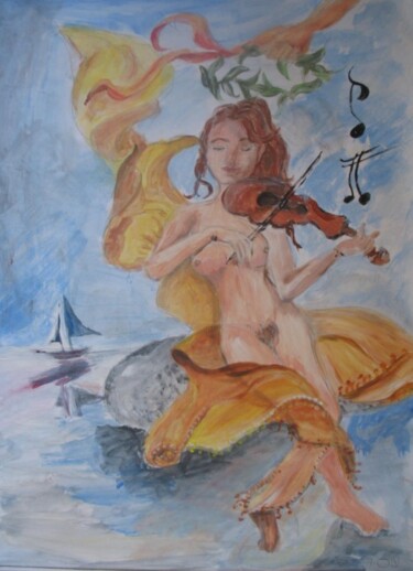Malerei mit dem Titel "La Joie de liberté…" von Peggy Hamfler, Original-Kunstwerk, Öl