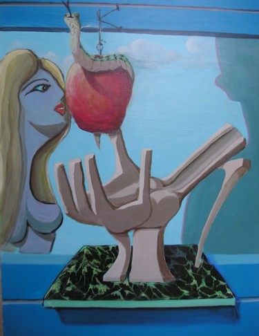Peinture intitulée "le-fruit-interdit.j…" par Maxemile, Œuvre d'art originale, Acrylique